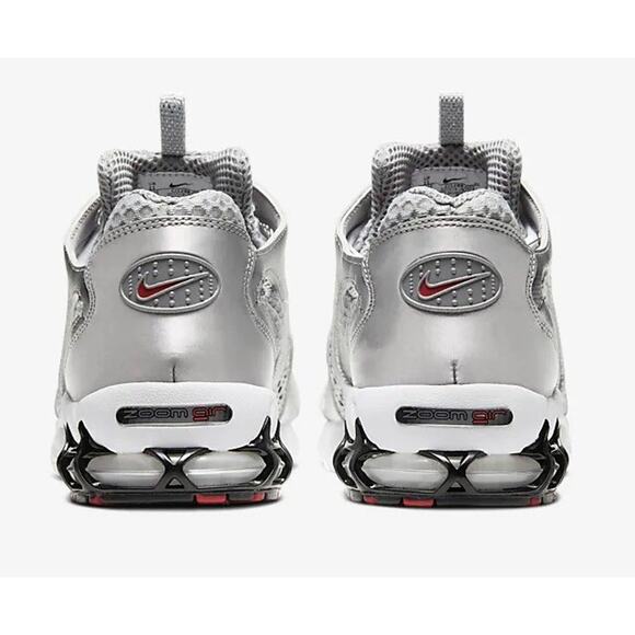 NEW Nike Air Zoom Spiridon Cage 2 Metallic Silver Black CJ1288-001 Men’s Size 14